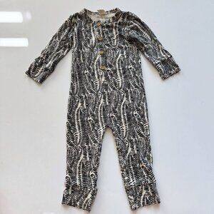 Kate Quinn The Woods modal fern frond baby jumpsuit 12-18 months